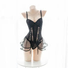 Elegant Lace and Tulle Bodysuit for a Princess-Like Style - lingerie