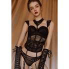 Elegant Lace Bra and Panty Set with Gorgeous Hand - Details Including Silk Ribbons - Cosparty
