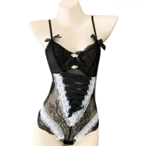 Elegant Lace Corset Bodysuit for a Princess-Like Transformation - bodysuit