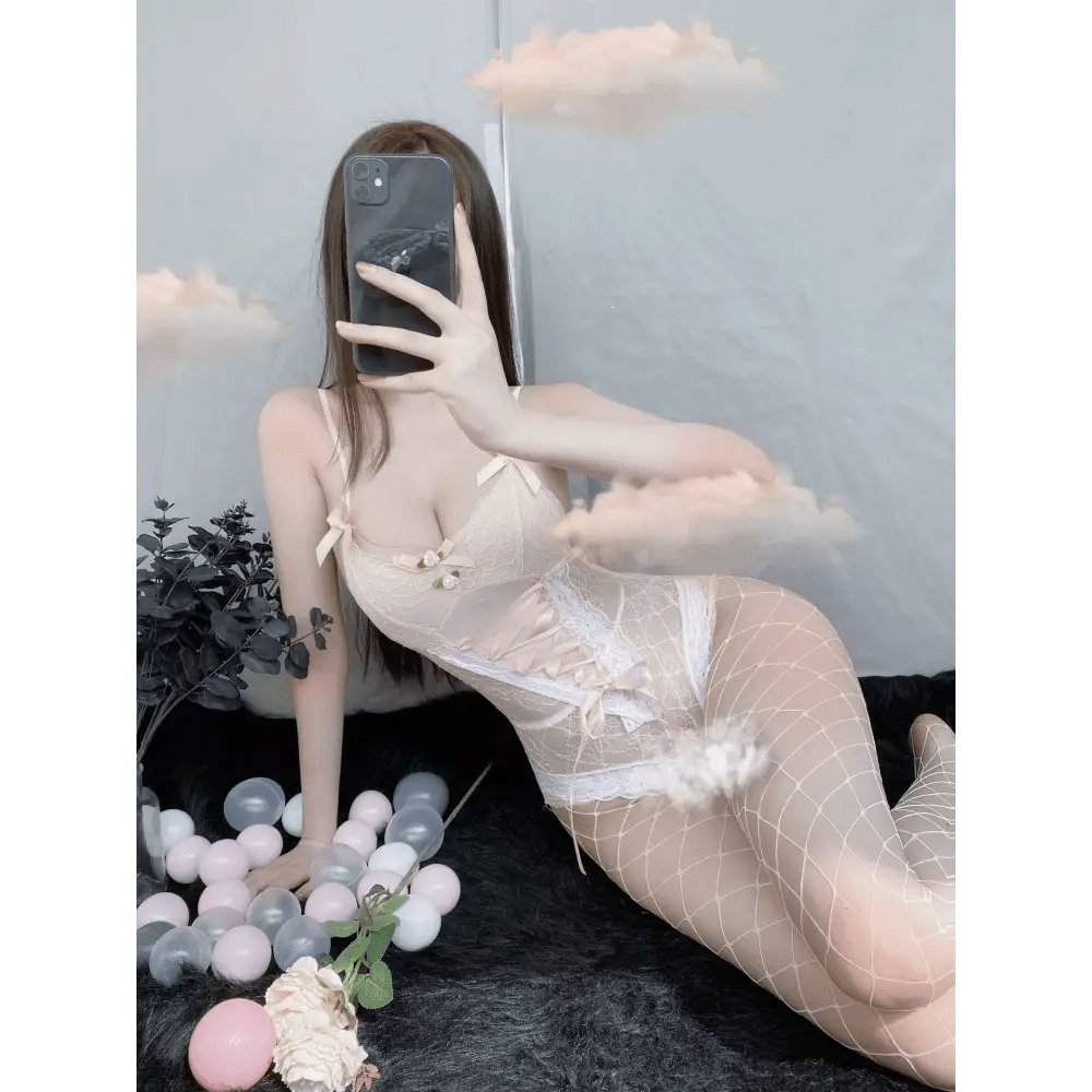 Elegant Lace Corset Bodysuit for a Princess - Like Transformation - Cosparty