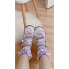 Elegant Lolita Shoes with Comfy Low Heel and Secure Buckle - Cosparty