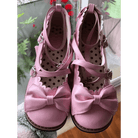Elegant Lolita Shoes with Comfy Low Heel and Secure Buckle - Cosparty