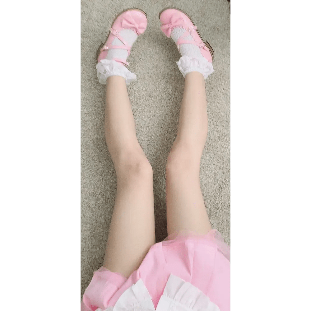 Elegant Lolita Shoes with Comfy Low Heel and Secure Buckle - Cosparty