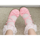 Elegant Lolita Shoes with Comfy Low Heel and Secure Buckle - Pink / 4.5 - Shoes