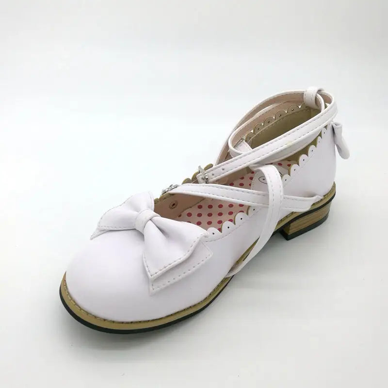 Elegant Lolita Shoes with Comfy Low Heel and Secure Buckle - Shoes