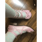 Elegant Lolita Shoes with Comfy Low Heel and Secure Buckle - Cosparty