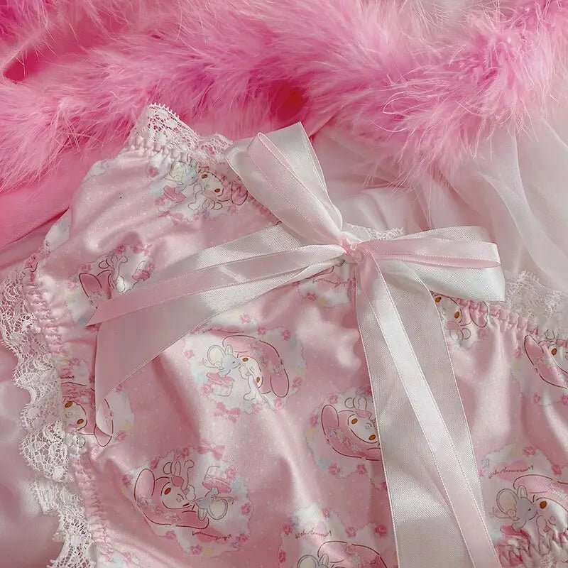 Elegant My Melody Panties with Satin and Lace Details - Cosparty