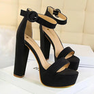 Elegant Square Heel Baby Doll Heels for a Kawaii Look in Stock - Black / 3 - shoes