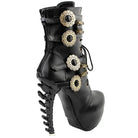 Elegant Steampunk Boots with Clockwork Wheels and Brass Accents - boots