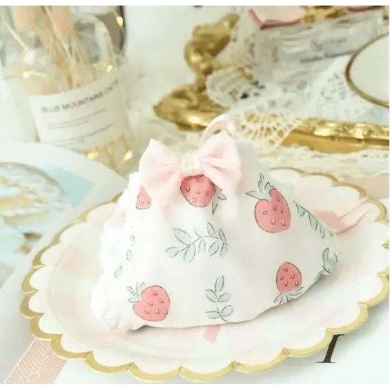 Elegant Strawberry Panties with Exquisite Details - Cosparty