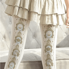 Elegant Victorian Inspired Lolita Tights for a Regal Look - Cosparty