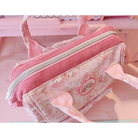 Elegant White Pink Bunny Backpack for Quality and Durability - backpack