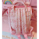 Elegant White Pink Bunny Backpack for Quality and Durability - backpack