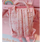 Elegant White Pink Bunny Backpack for Quality and Durability - Cosparty