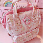 Elegant White Pink Bunny Backpack for Quality and Durability - backpack