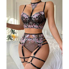 Enamored Lingerie Set for Playful Charm and Pastel Goth Allure - Cosparty