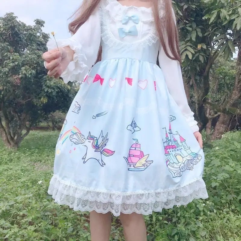 Enchanted Kingdom Traditional Lolita Dress for Young Princesses - Cosparty