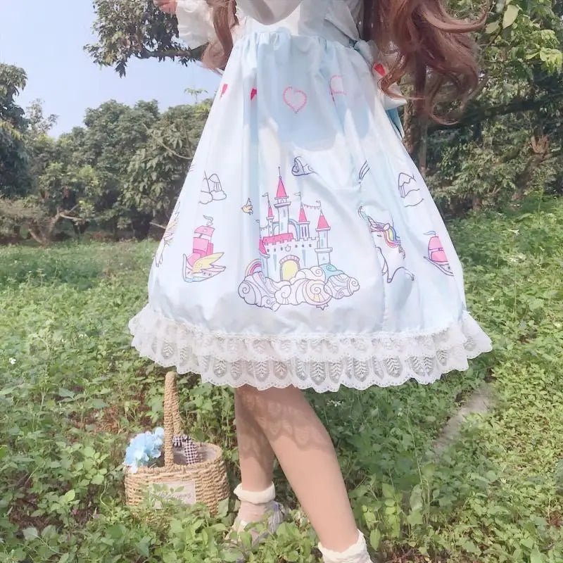 Enchanted Kingdom Traditional Lolita Dress for Young Princesses - Cosparty