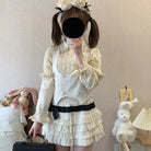 Enchanting Lace Cake Skirt in Classic Color Palette for a Dreamy Look - Cosparty