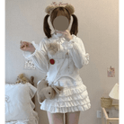 Enchanting Lace Cake Skirt in Classic Color Palette for a Dreamy Look - Cosparty