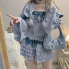 Enchanting Lace Cake Skirt in Classic Color Palette for a Dreamy Look - Cosparty