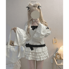 Enchanting Lace Cake Skirt in Classic Color Palette for a Dreamy Look - Cosparty