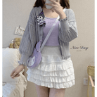 Enchanting Lace Cake Skirt in Classic Color Palette for a Dreamy Look - Cosparty