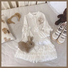 Enchanting Lace Cake Skirt in Classic Color Palette for a Dreamy Look - Cosparty