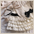 Enchanting Lace Cake Skirt in Classic Color Palette for a Dreamy Look - Cosparty