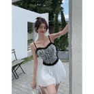 Ethereal Floral Camisole Inspired by Vintage French Film Elegance - Cosparty