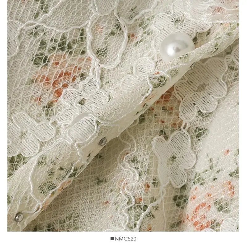 Ethereal Floral Camisole Inspired by Vintage French Film Elegance - Cosparty