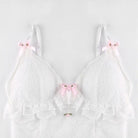 Ethereal Lace and Rosebud Bustier Crop Top - Cosparty
