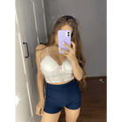 Ethereal Lace and Rosebud Bustier Crop Top - Cosparty