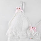 Ethereal Lace and Rosebud Bustier Crop Top - Cosparty