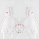 Ethereal Lace and Rosebud Bustier Crop Top - top