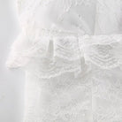 Ethereal Lace and Rosebud Bustier Crop Top - Cosparty