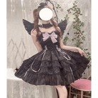 Ethereal Princess Lace Dress with Ruffles and Bows - Cosparty