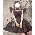 Ethereal Princess Lace Dress with Ruffles and Bows - Cosparty