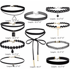 Exquisite Gothic Choker Necklace Set for Regal Elegance - Cosparty