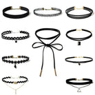 Exquisite Gothic Choker Necklace Set for Regal Elegance - Cosparty
