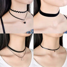 Exquisite Gothic Choker Necklace Set for Regal Elegance - Cosparty