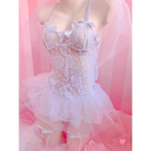 Exquisite Lace and Tulle Bride Bodysuit for Elegant Princess Looks - lingerie