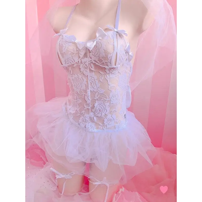 Exquisite Lace and Tulle Bride Bodysuit for Elegant Princess Looks - lingerie