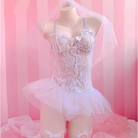 Exquisite Lace and Tulle Bride Bodysuit for Elegant Princess Looks - lingerie