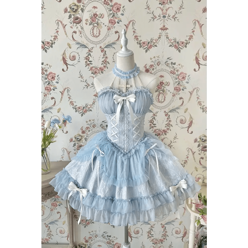 Exquisite Royal Victorian Lolita Dress with Luxury Detailing - Cosparty