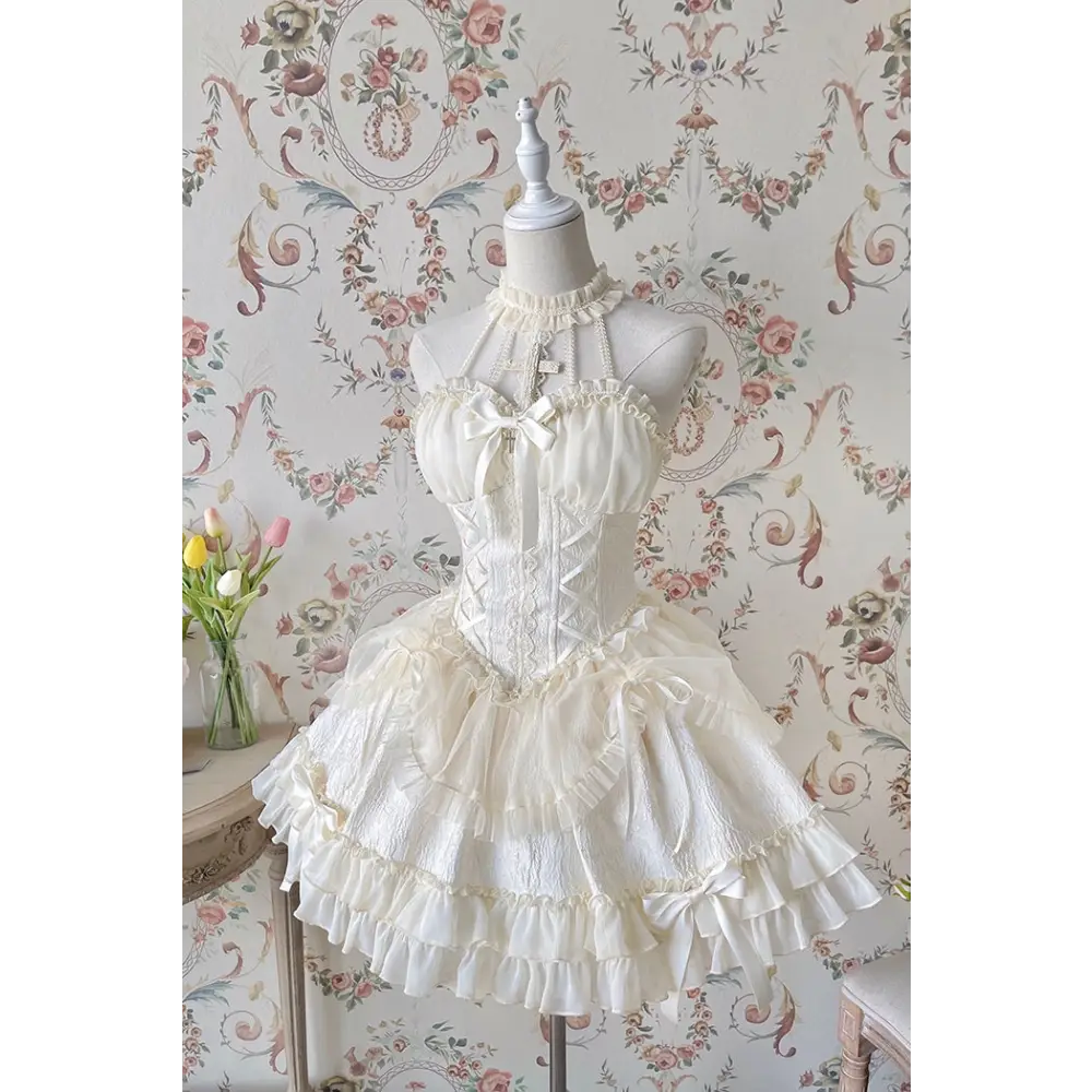 The Queen Of Lolitas Dress - Beige / XS - dress