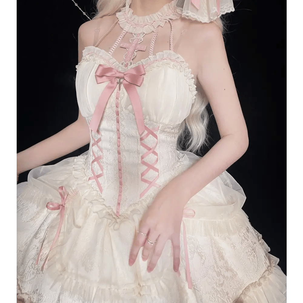 Exquisite Royal Victorian Lolita Dress with Luxury Detailing - Cosparty