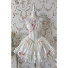 The Queen Of Lolitas Dress - Beige & Pink Ribbons / XS - dress