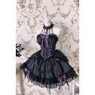 The Queen Of Lolitas Dress - Black & Purple Ribbons / XS - dress