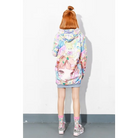 Extra-Long Hooded Anime Sweater Dress for Cozy Comfort - sweater